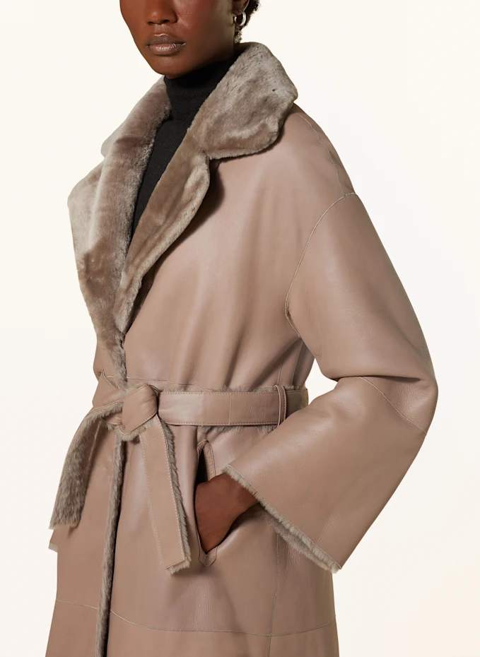 ARMA Ledermantel Zum Wenden