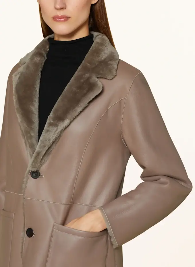 ARMA Ledermantel Zum Wenden