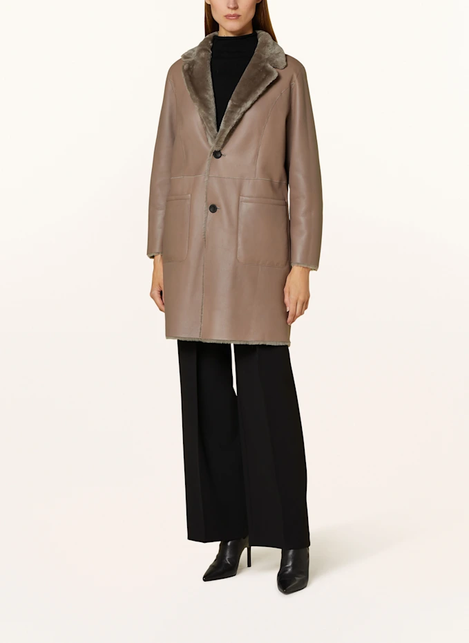 ARMA Ledermantel Zum Wenden