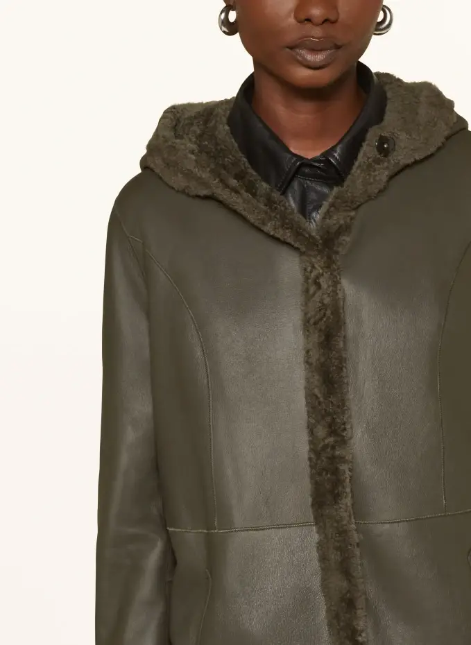 ARMA Ledermantel Zum Wenden