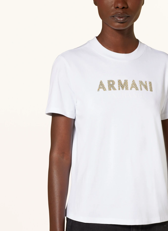 ARMANI EXCHANGE T-Shirt Mit Schmucksteinen