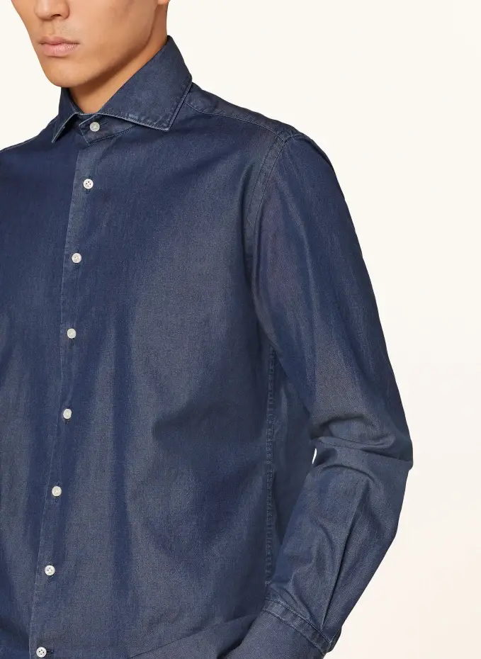 ARTIGIANO Hemd Classic Fit In Jeansoptik