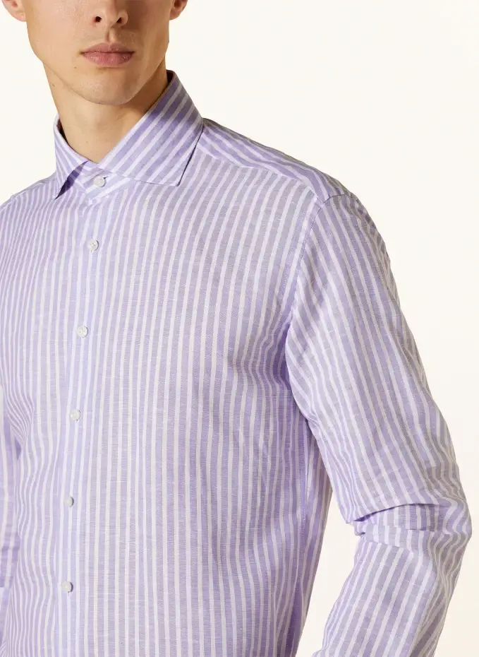 ARTIGIANO Hemd Classic Fit Mit Leinen