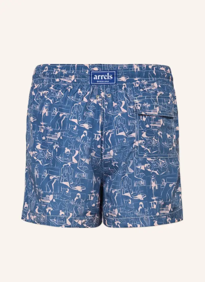 Arrels BARCELONA Badeshorts BLUE VACANCES × QUENTIN MONGE