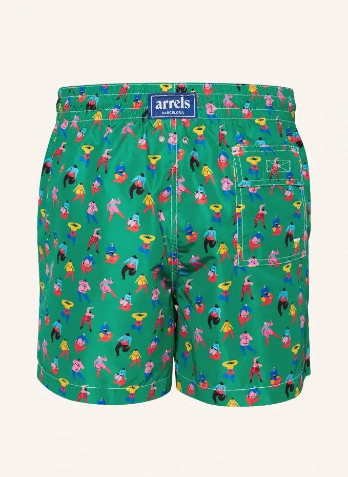 Arrels BARCELONA Badeshorts GREEN FUN GIRLS × EGLE ZVIRBLYTE