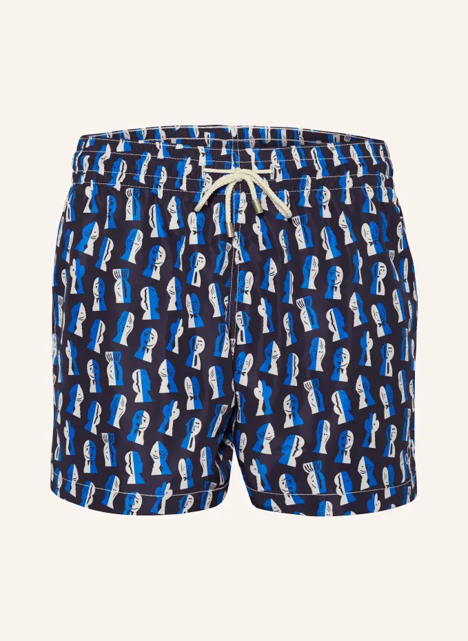 Arrels BARCELONA Badeshorts NAVY PAPIER DÉCOUPÉ × SEVERIN MILLET