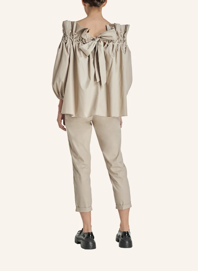 ARMARGENTUM Cold-Shoulder Bluse EUPHORIA Mit 374-Arm