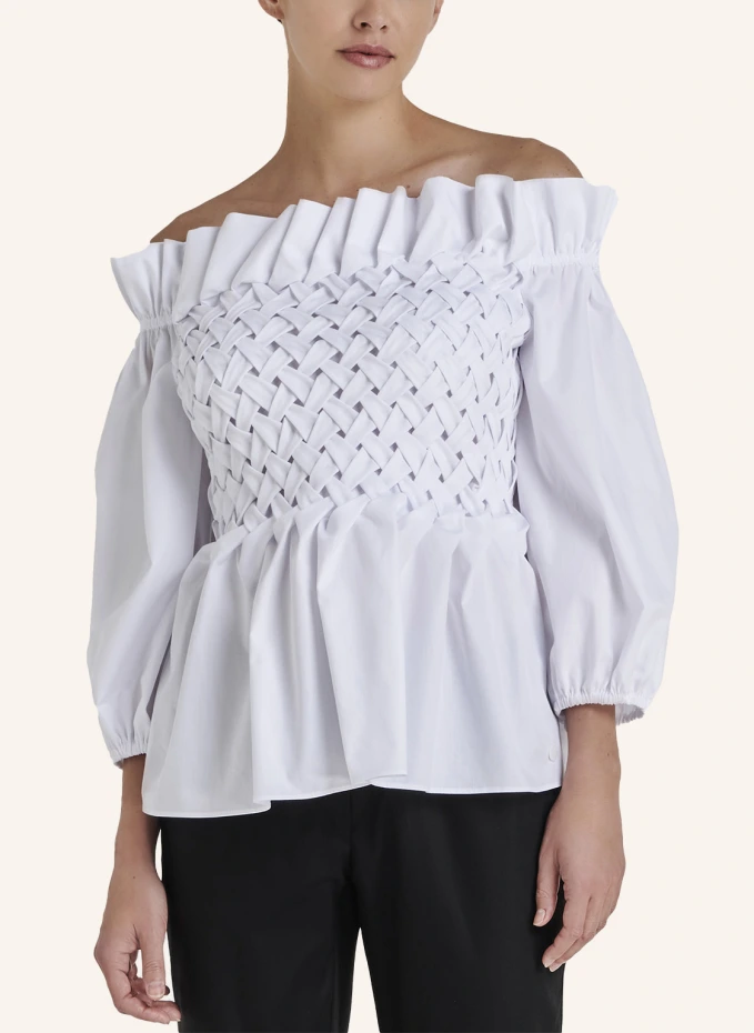 ARMARGENTUM Cold-Shoulder-Bluse JASMINE Mit 3/4 Arm