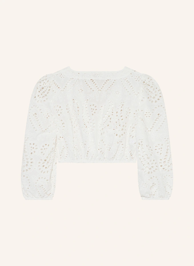 AlpenHERZ Dirndbluse LOU Aus Lochspitze Mit 3/4-Arm
