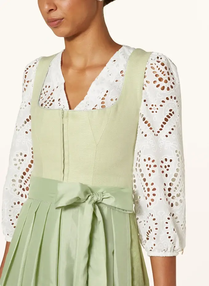 AlpenHERZ Dirndbluse LOU Aus Lochspitze Mit 3/4-Arm