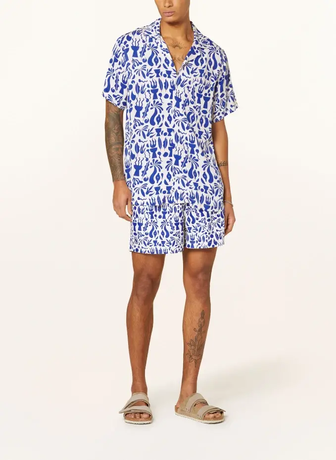 Arrels BARCELONA Resorthemd BLUE TULUM × ALEJANDRA ANGLADA Comfort Fit