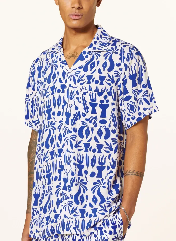 Arrels BARCELONA Resorthemd BLUE TULUM × ALEJANDRA ANGLADA Comfort Fit