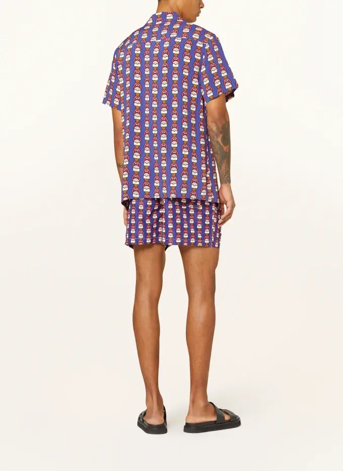 Arrels BARCELONA Resorthemd NAVY LICK ME × CRAIG & KARL Comfort Fit