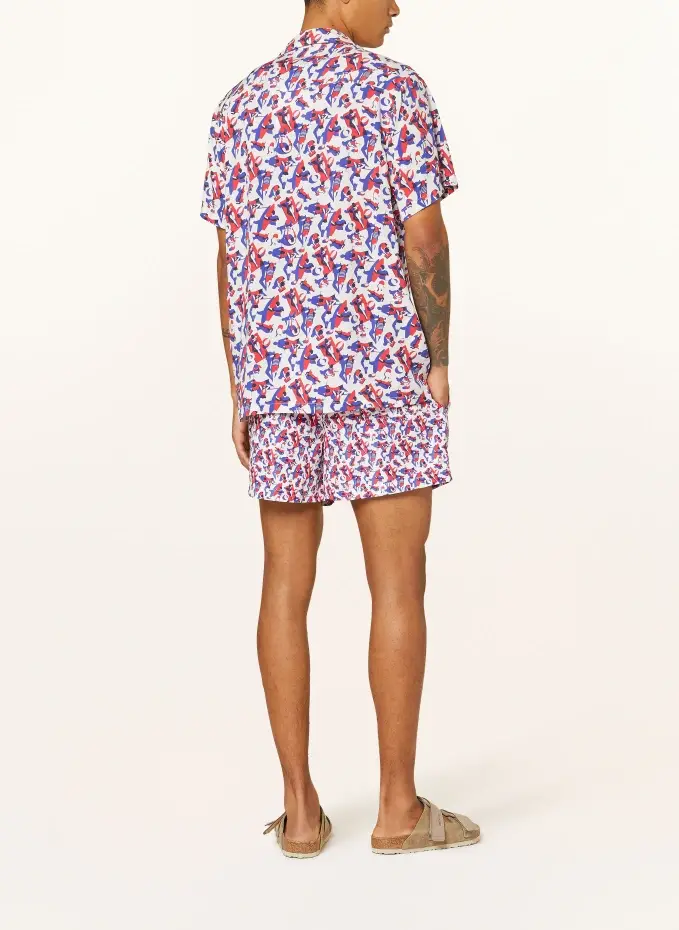 Arrels BARCELONA Resorthemd RED RUSH HOUR × MALIKA FAVRE Comfort Fit