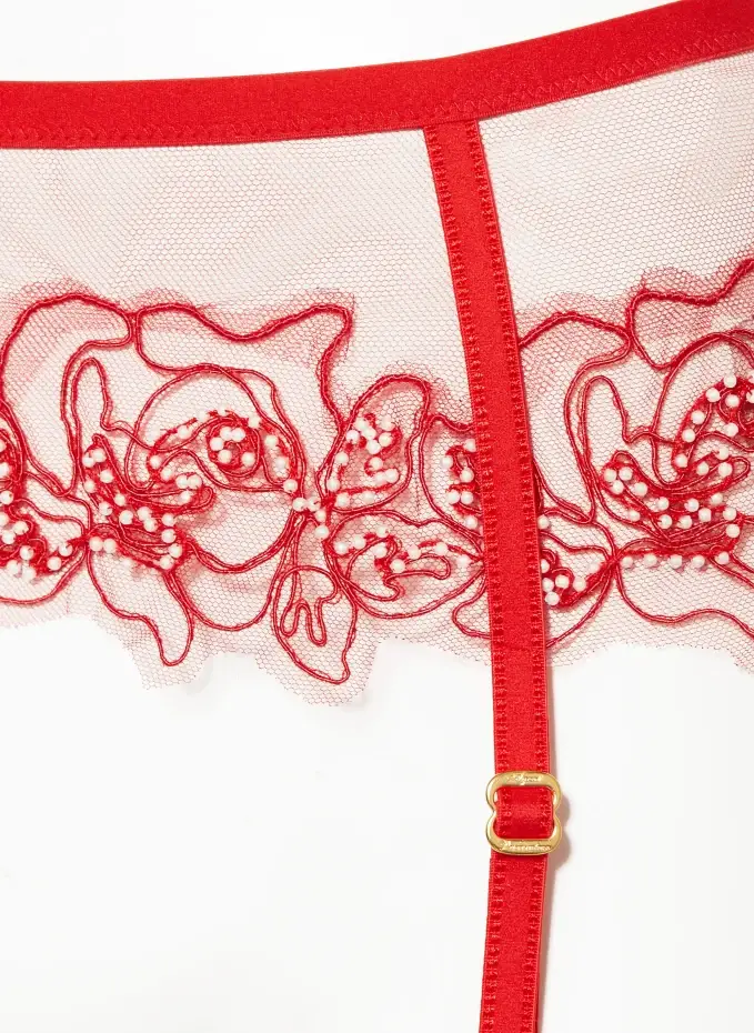 Agent Provocateur Strumpfhalter LINDIE Mit Schmuckperlen