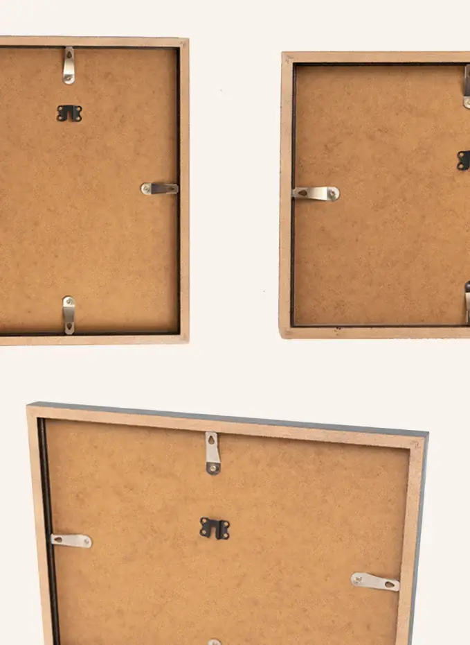 ANY IMAGE Wandbild GRÜNGELBE ABSTRAKTE FIGUR Mit Rahmen