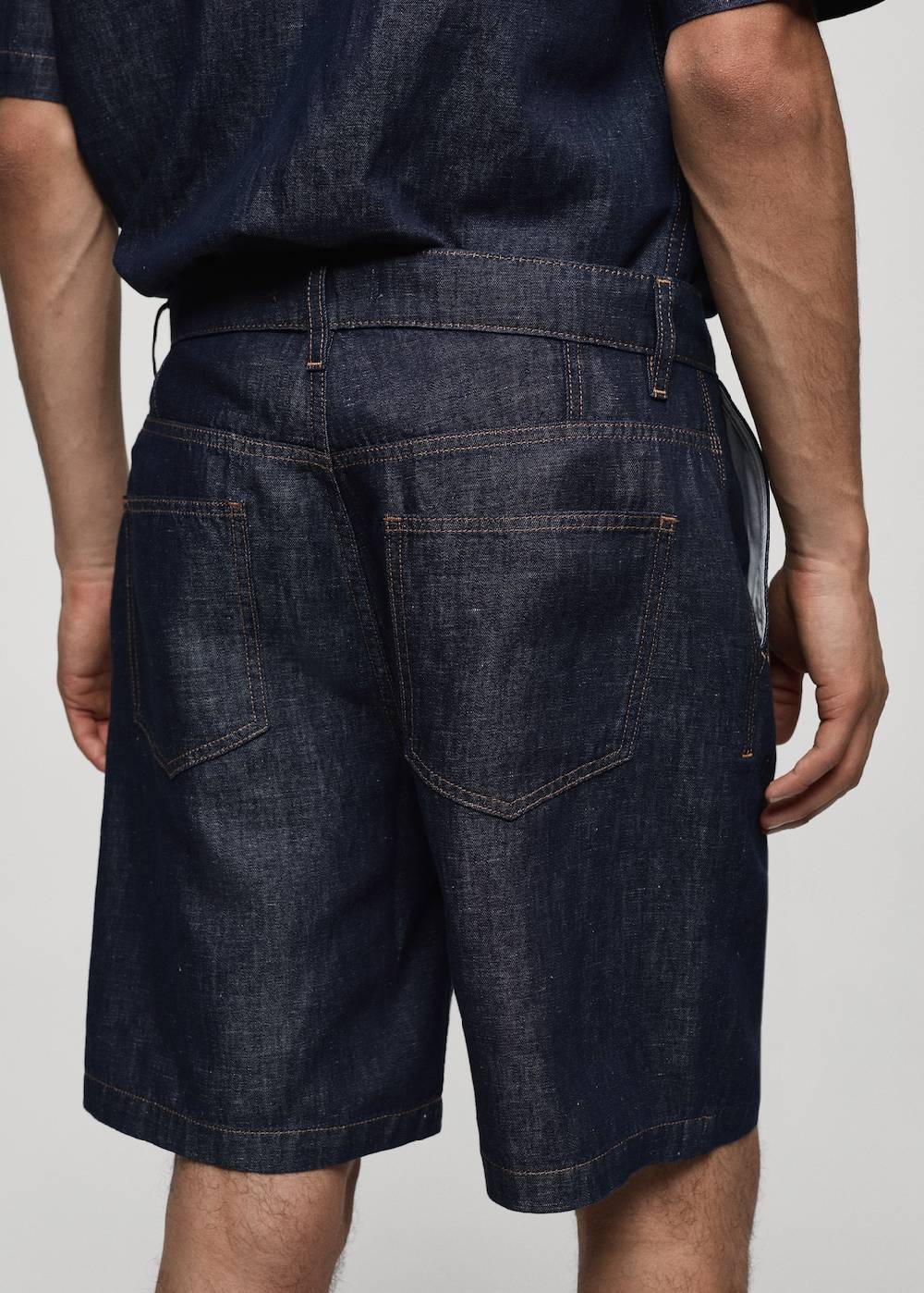 Mango Bermudashorts Aus 100 % Baumwolle Mit Denim-Effekt