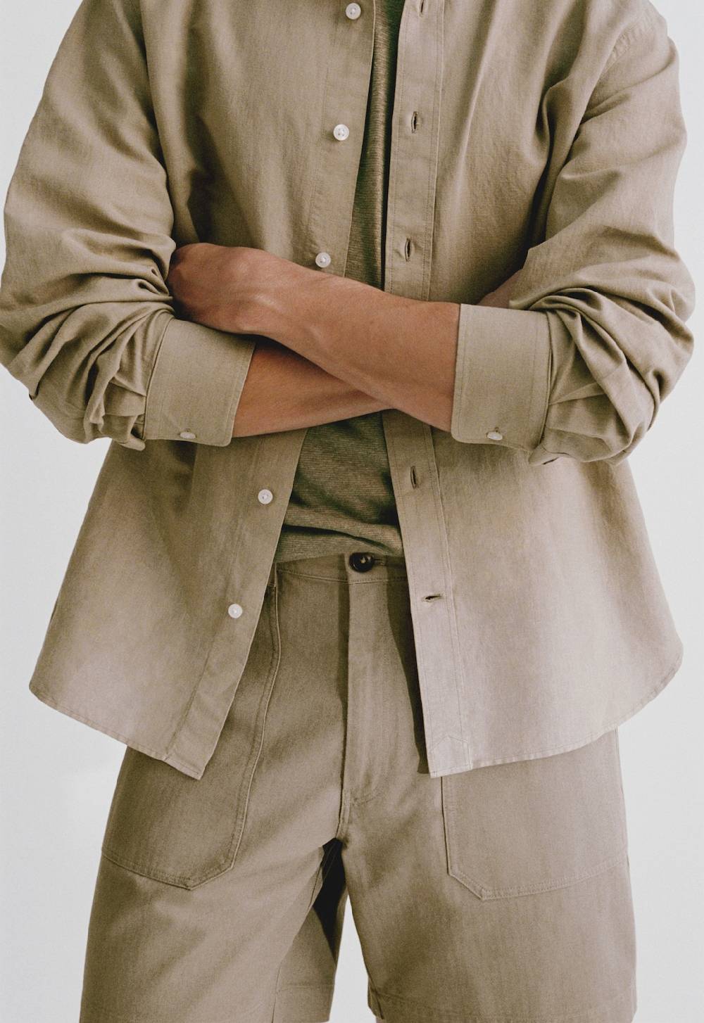 Mango Bermudashorts Aus 100 % Baumwolle Mit Fischgratmuster