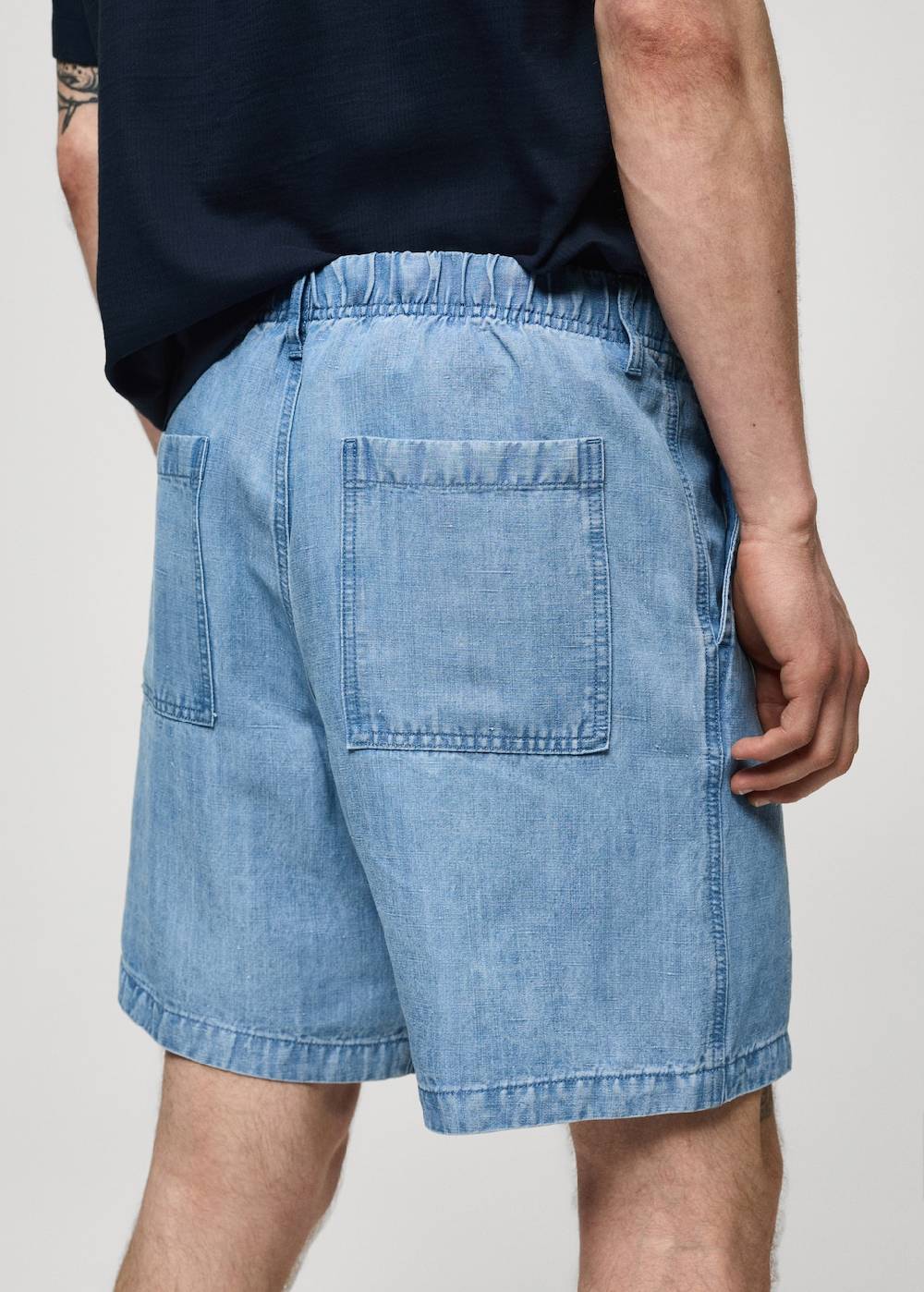 Mango Bundfalten-Bermudashorts Aus Hanf Mit Lyocell