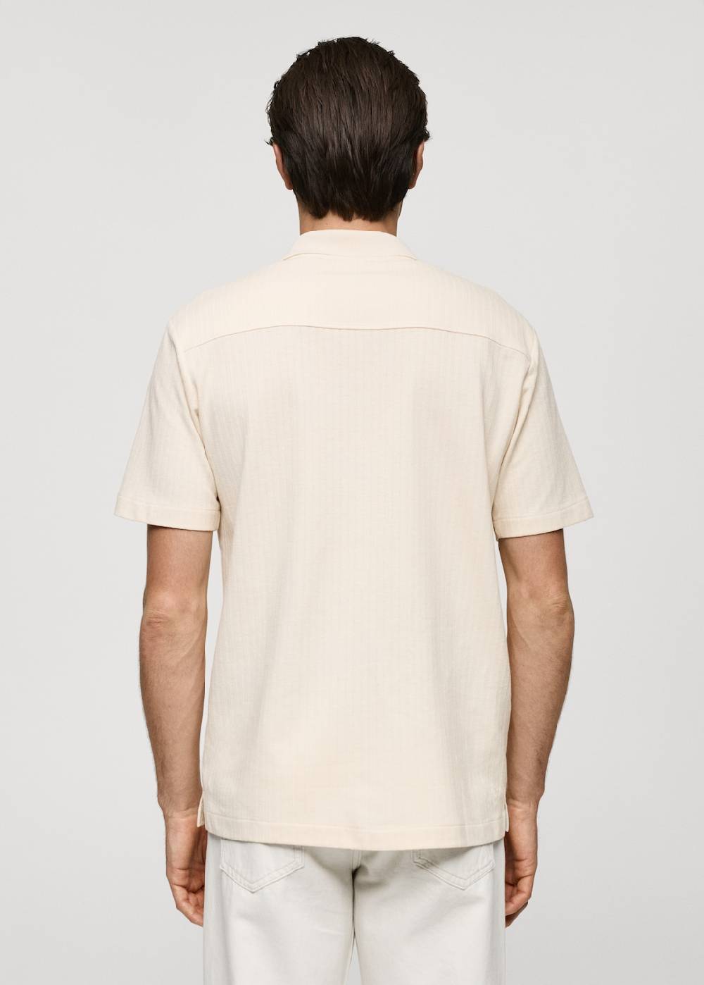 Mango Geknöpftes Regular Fit-Poloshirt Mit Struktur