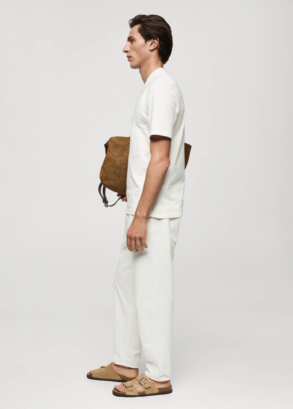 Mango Gemustertes Regular-Fit-T-Shirt Aus Baumwolle