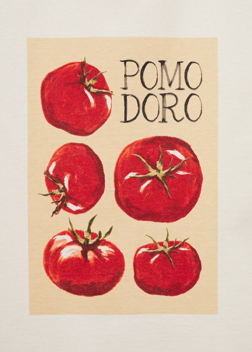 Mango Gemustertes Regular-Fit-T-Shirt Aus Baumwolle