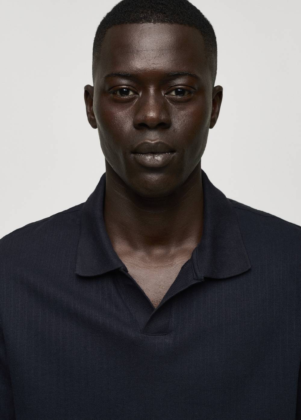 Mango Geripptes Regular-Fit-Poloshirt Aus Baumwolle