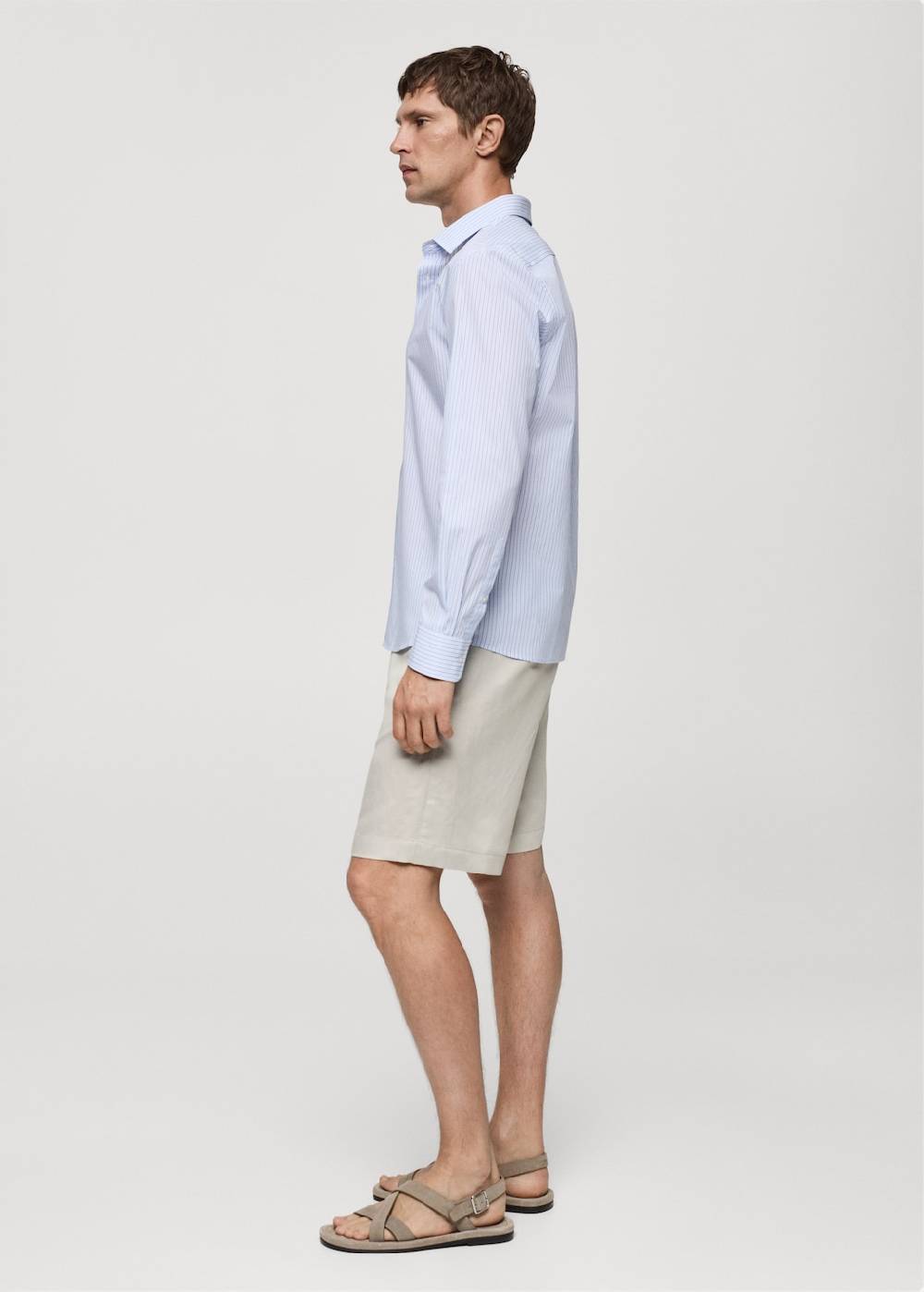 Mango Gestreiftes Regular-Fit.Hemd Aus 100 % Baumwolle