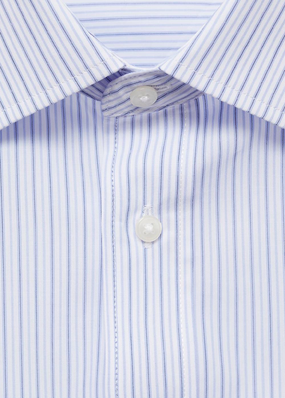 Mango Gestreiftes Regular-Fit.Hemd Aus 100 % Baumwolle