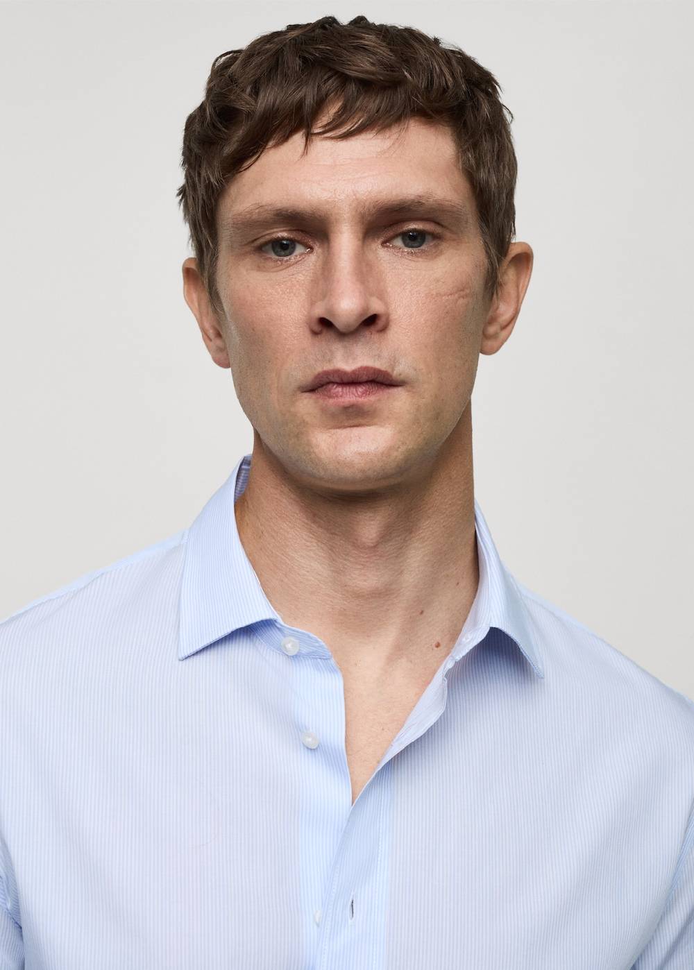 Mango Gestreiftes Regular-Fit.Hemd Aus 100 % Baumwolle