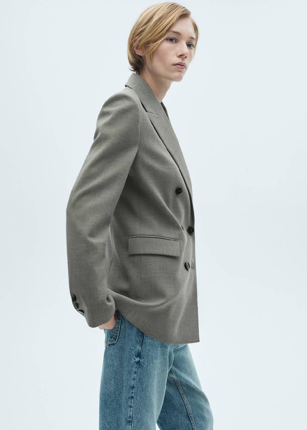 Mango Anzugblazer In Wickeloptik