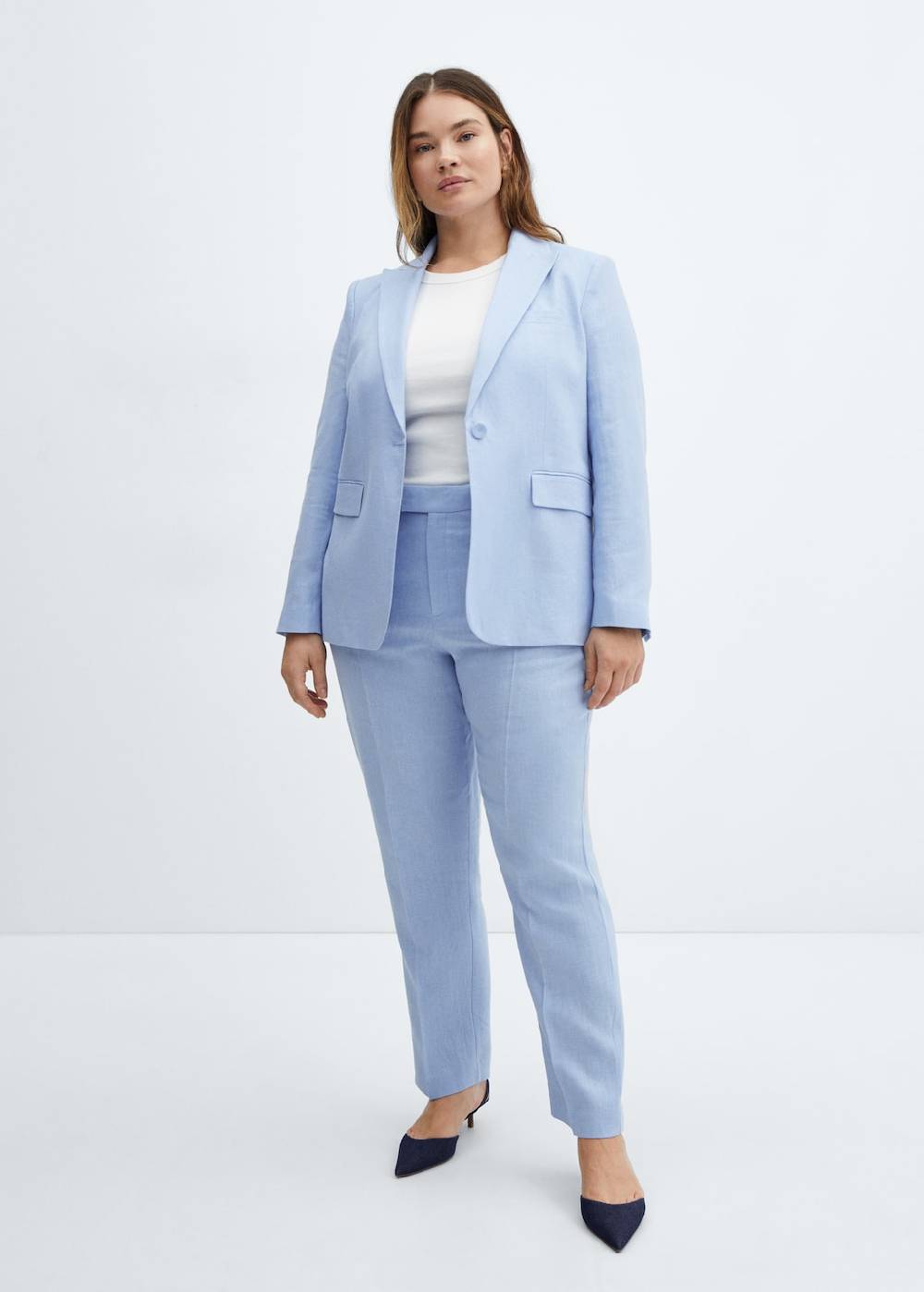 Mango Anzughose Aus 100 % Leinen