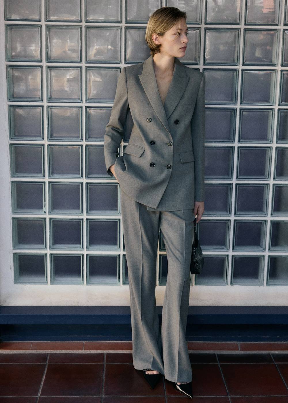 Mango Anzughose Im Flared-Stil