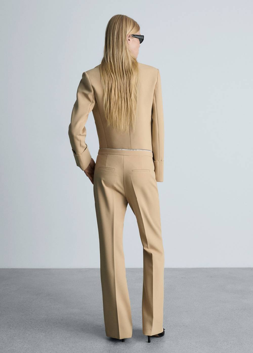 Mango Anzughose Im Flared-Stil