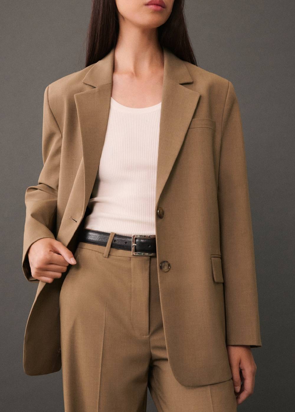 Mango Anzughose Mit Bundfalten