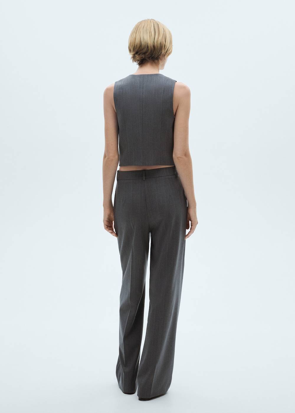 Mango Anzughose Mit Nadelstreifen