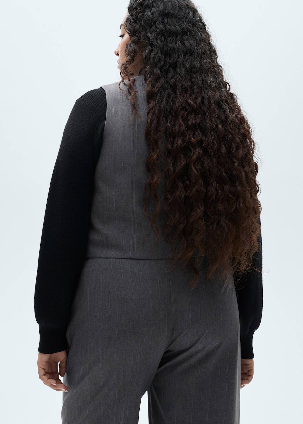 Mango Anzughose Mit Nadelstreifen