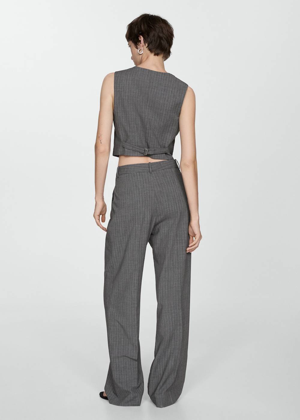 Mango Anzughose Mit Nadelstreifen