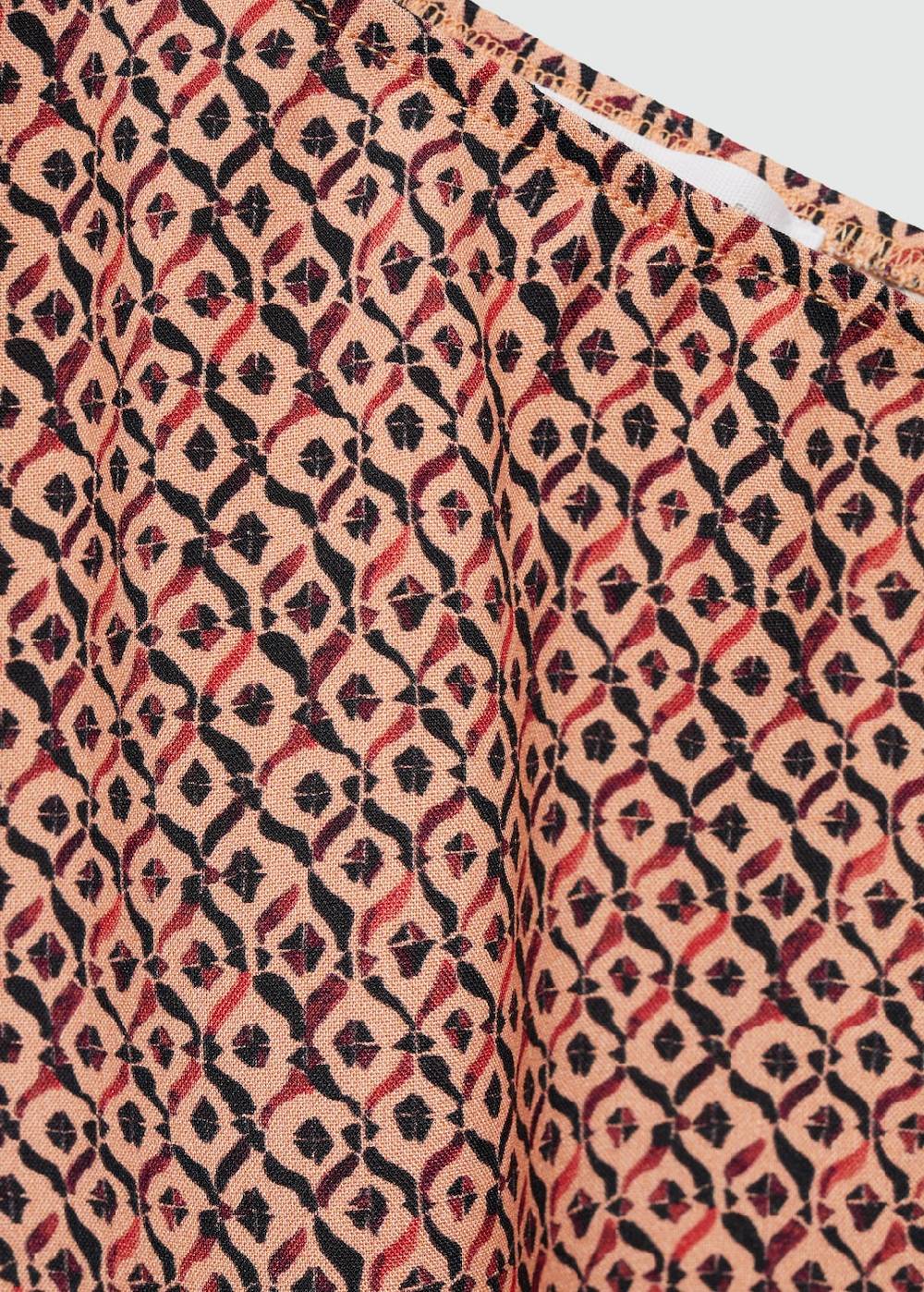 Mango Asymmetrische Bluse Mit Motiv