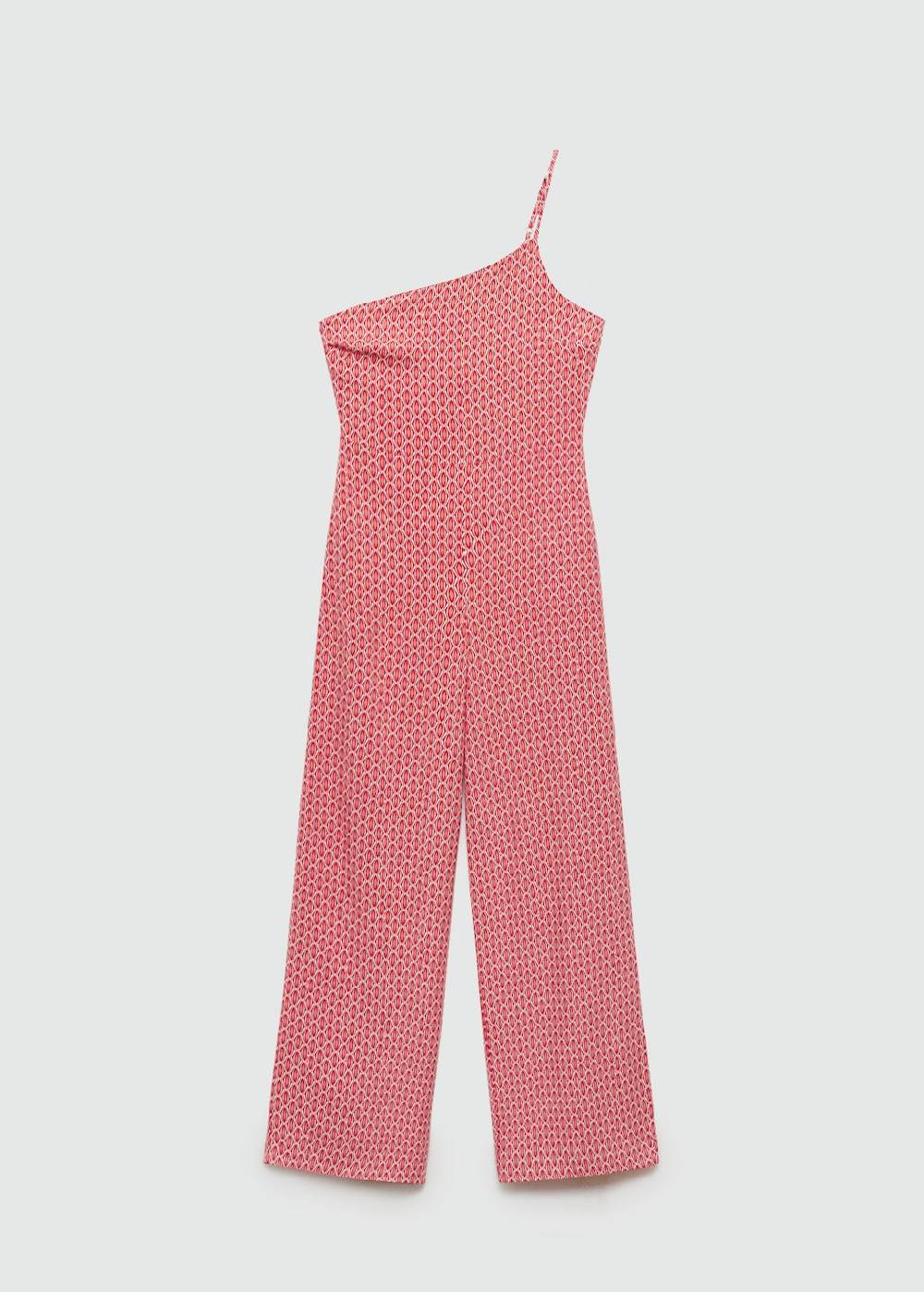 Mango Asymmetrischer Print-Jumpsuit