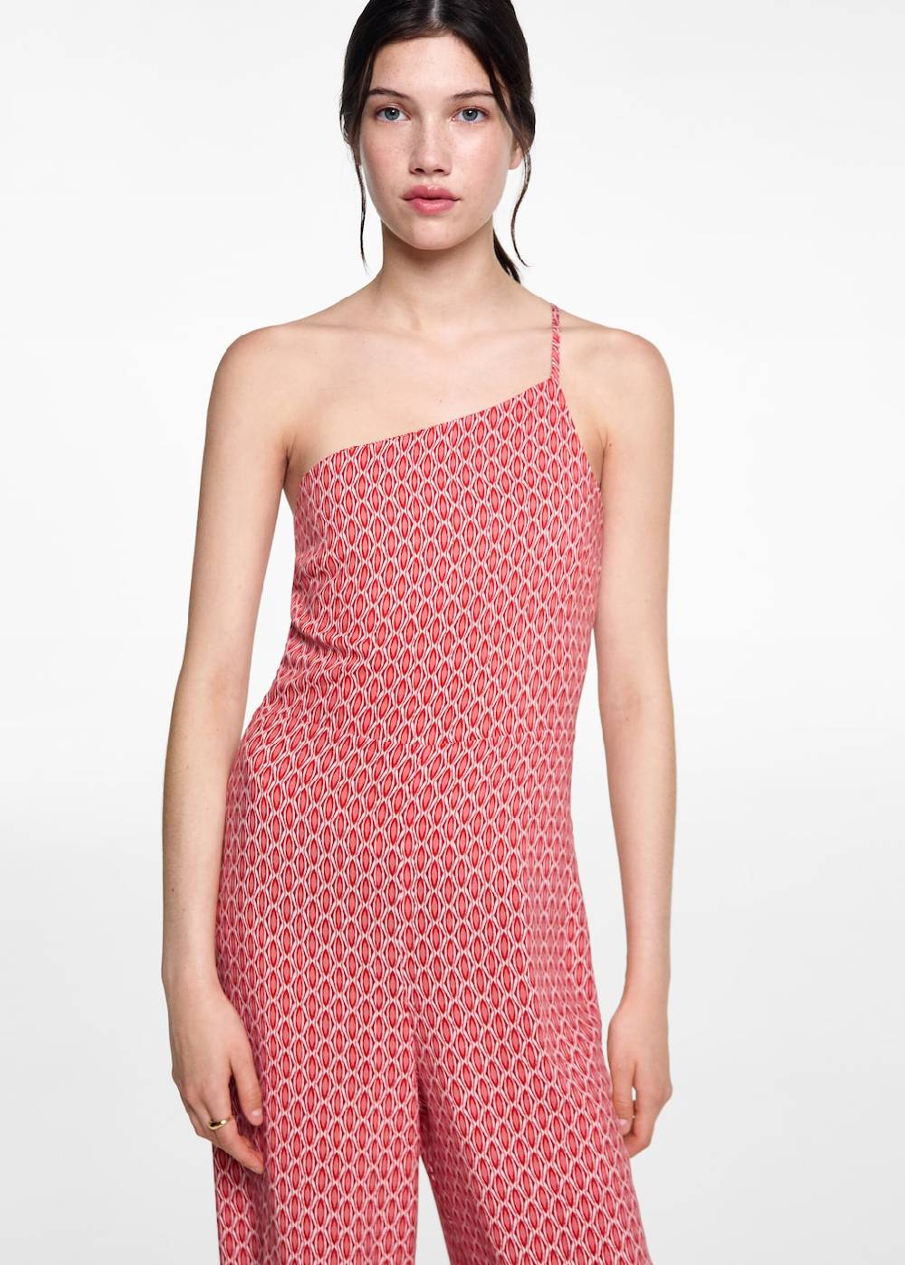 Mango Asymmetrischer Print-Jumpsuit