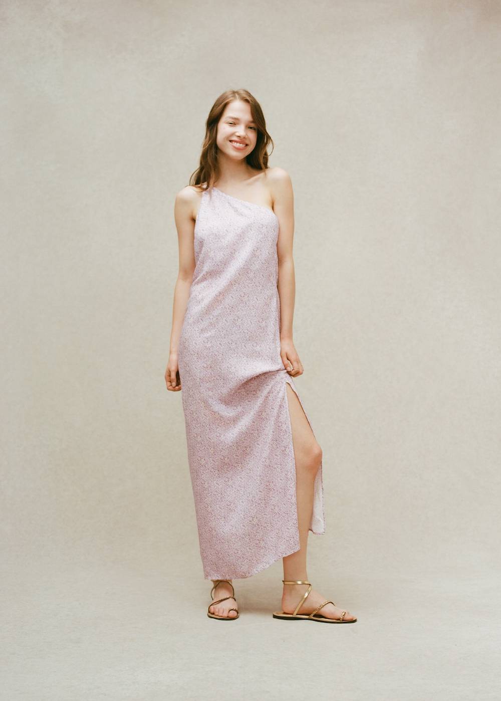 Mango Asymmetrisches Printkleid