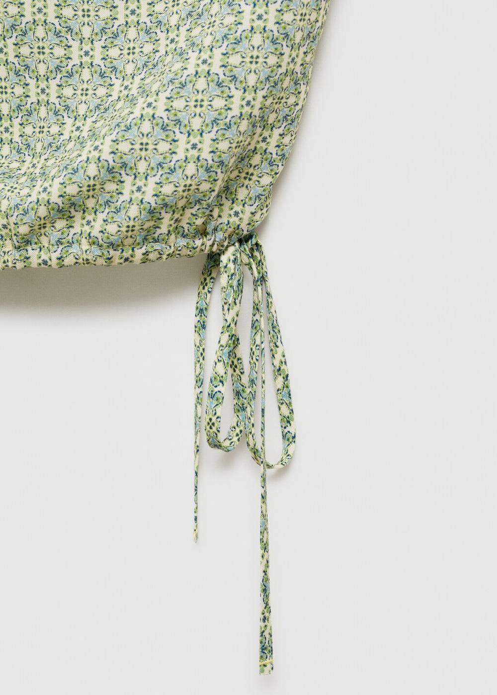 Mango Asymmetrisches Top Mit Printmuster