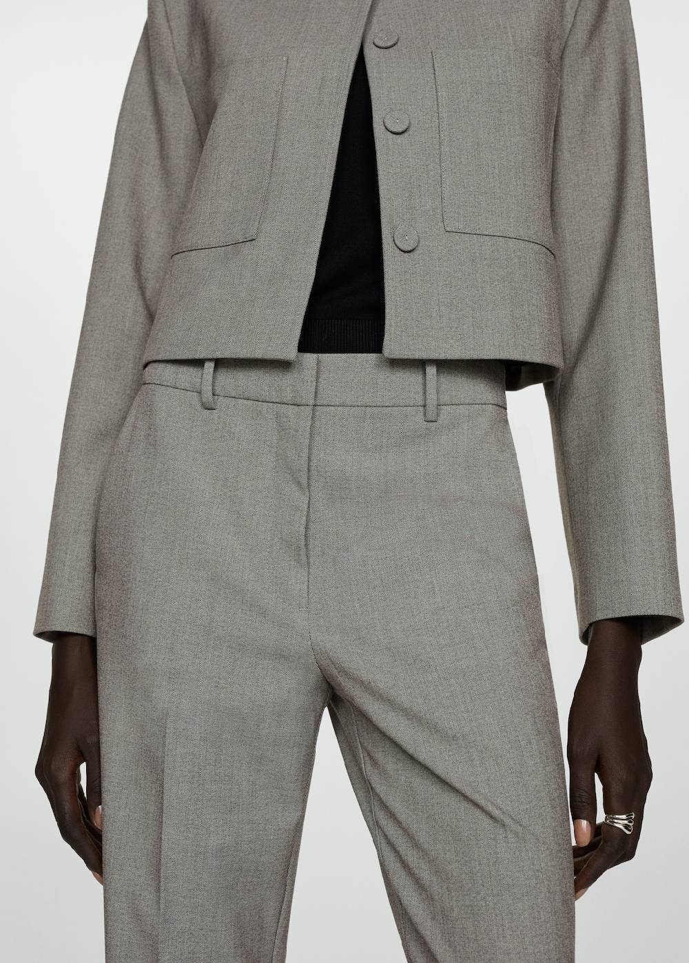 Mango Ausgestellte Hose Mit Hohem Bund