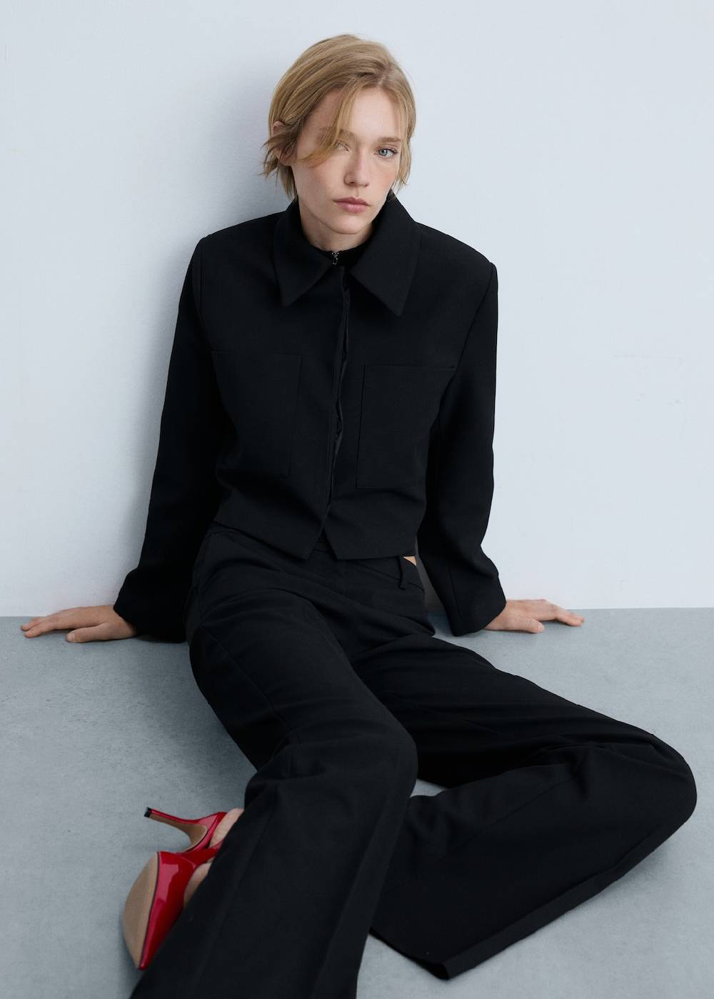 Mango Ausgestellte Hose Mit Hohem Bund