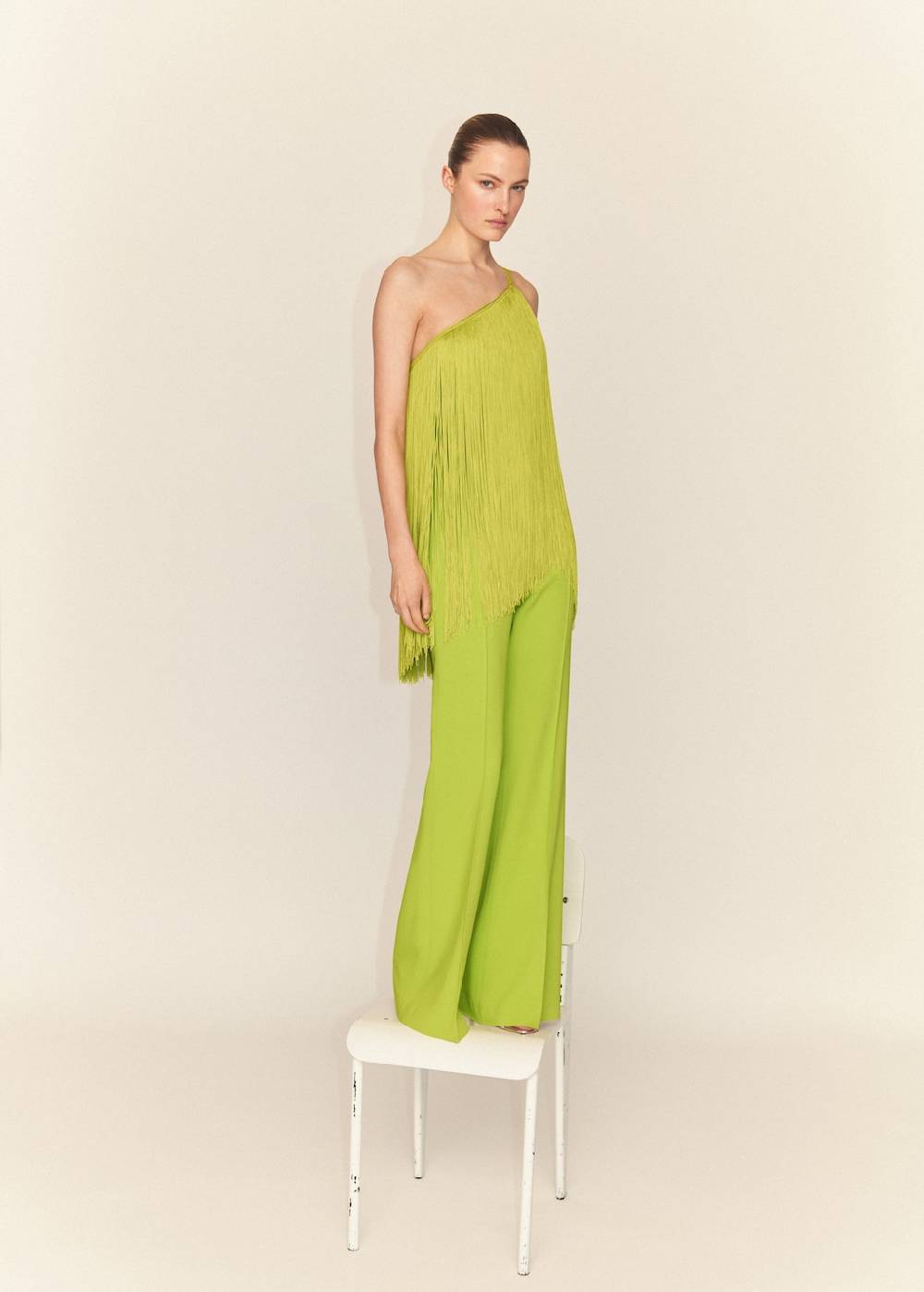 Mango Ausgestellte Hose Mit Hohem Bund