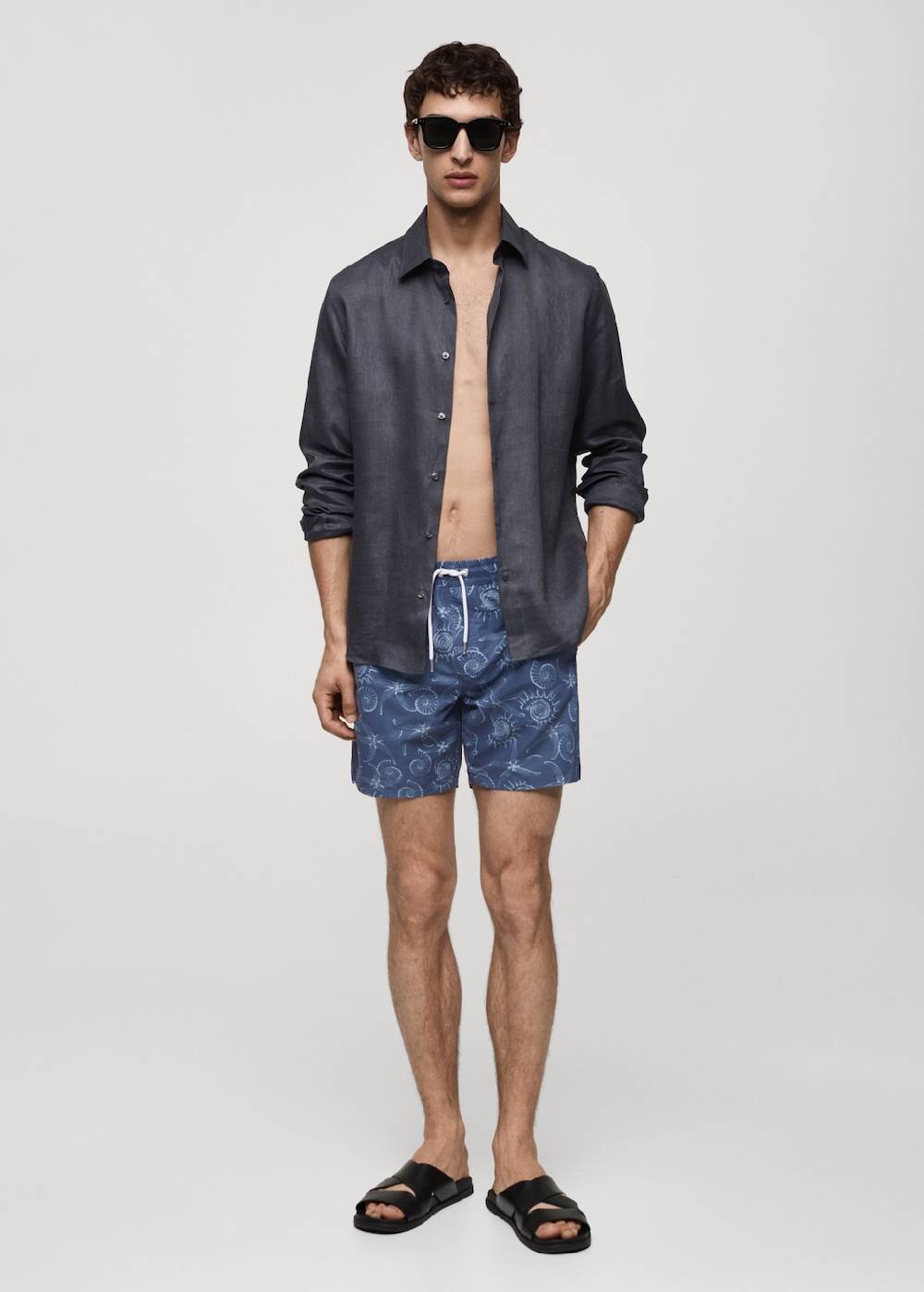 Mango Badeanzug Mit Maritimen Muster