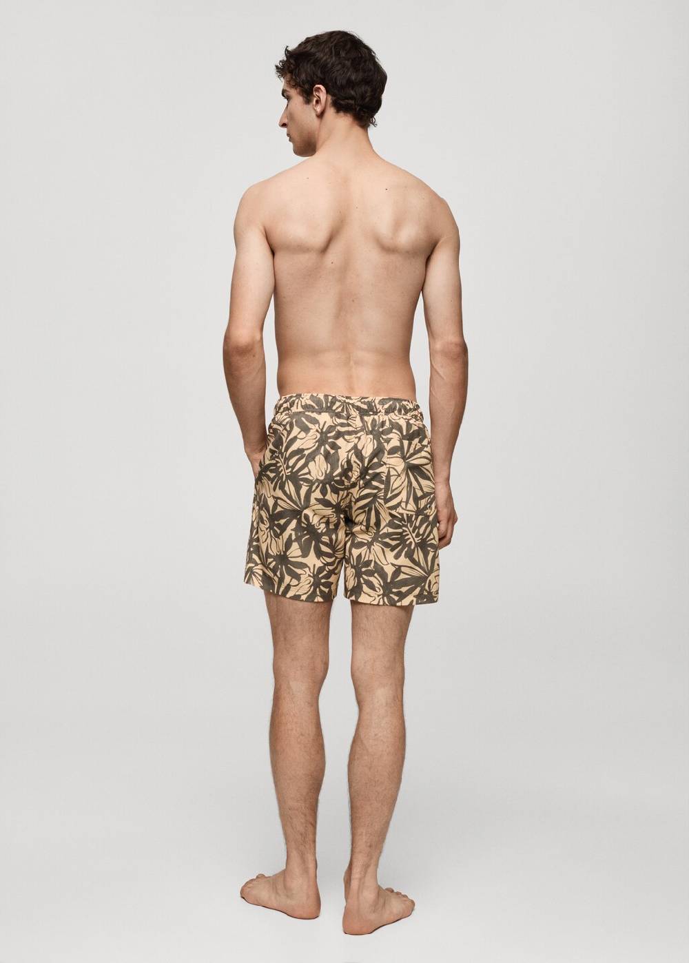 Mango Badeshorts Mit Floralem Dessin