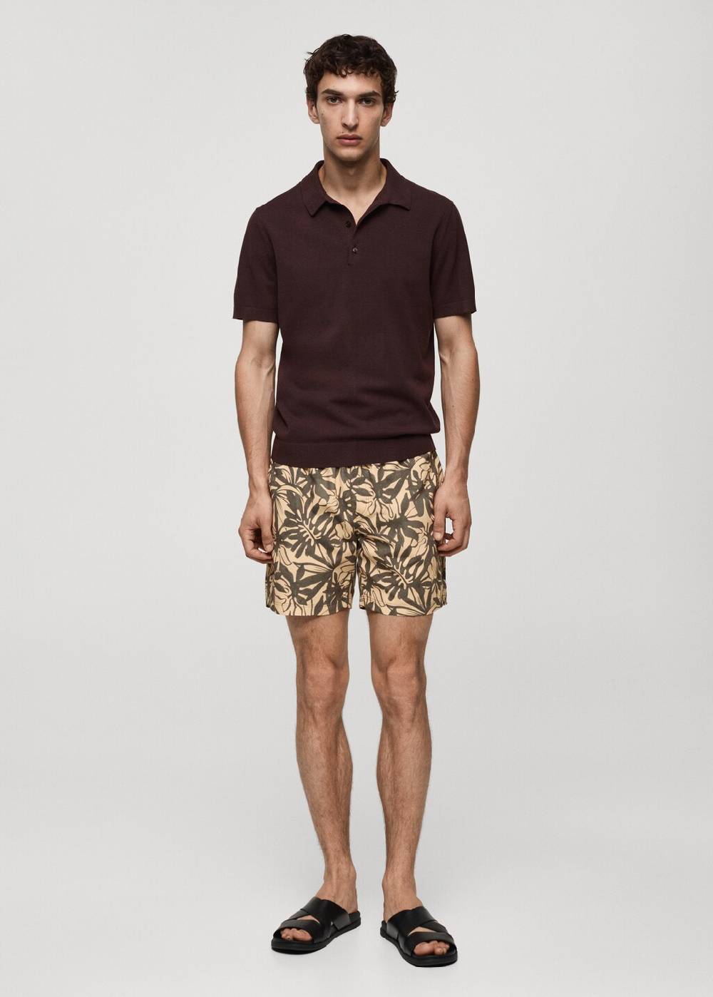 Mango Badeshorts Mit Floralem Dessin