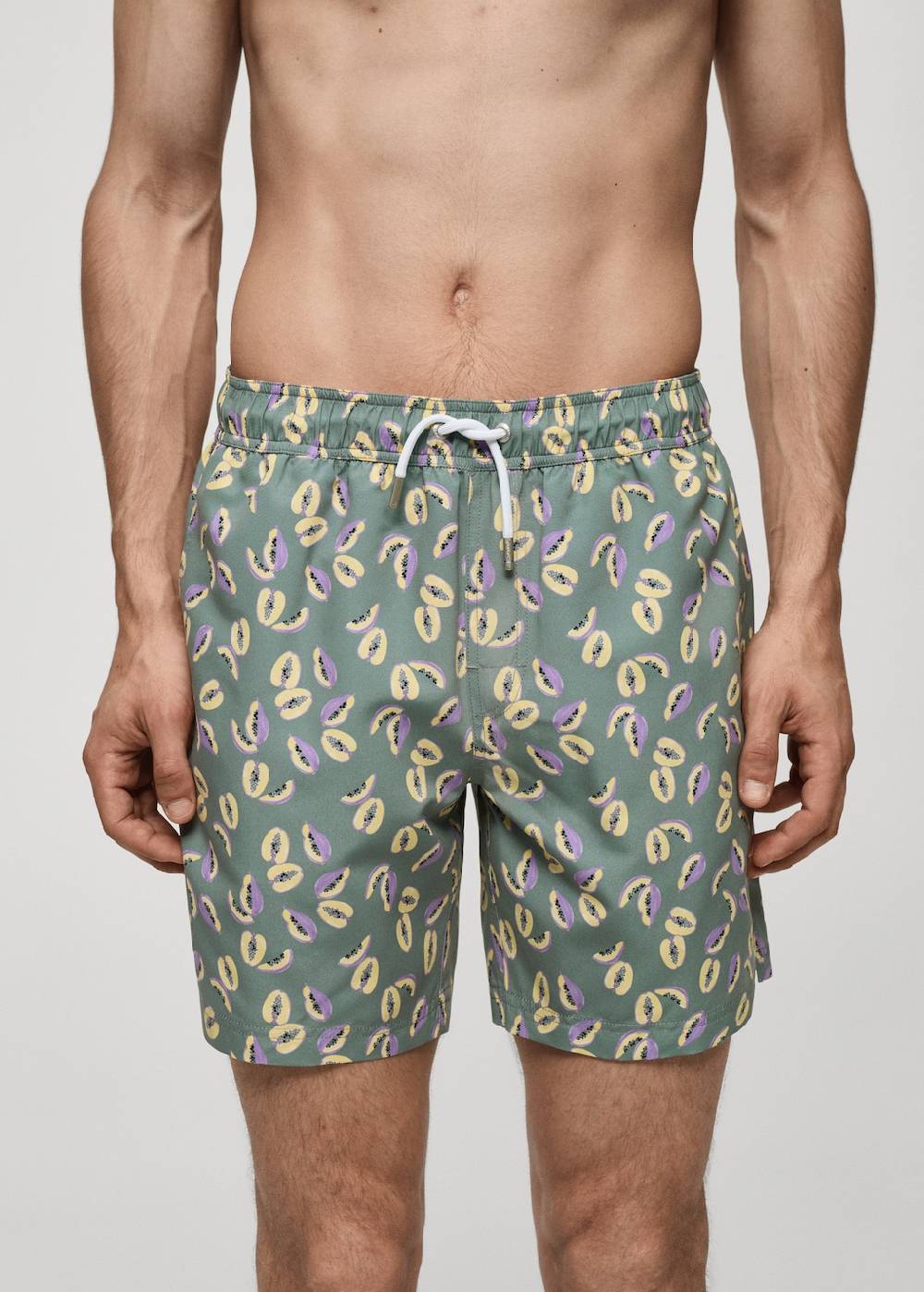 Mango Badeshorts Mit Papaya-Print